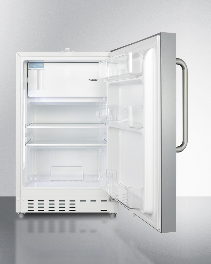 21" Wide Built-in Refrigerator-Freezer, ADA Compliant ALRF48SSTB