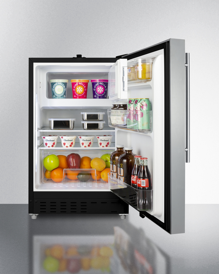 21" Wide Built-in Refrigerator-Freezer, ADA Compliant ALRF49BCSSHV