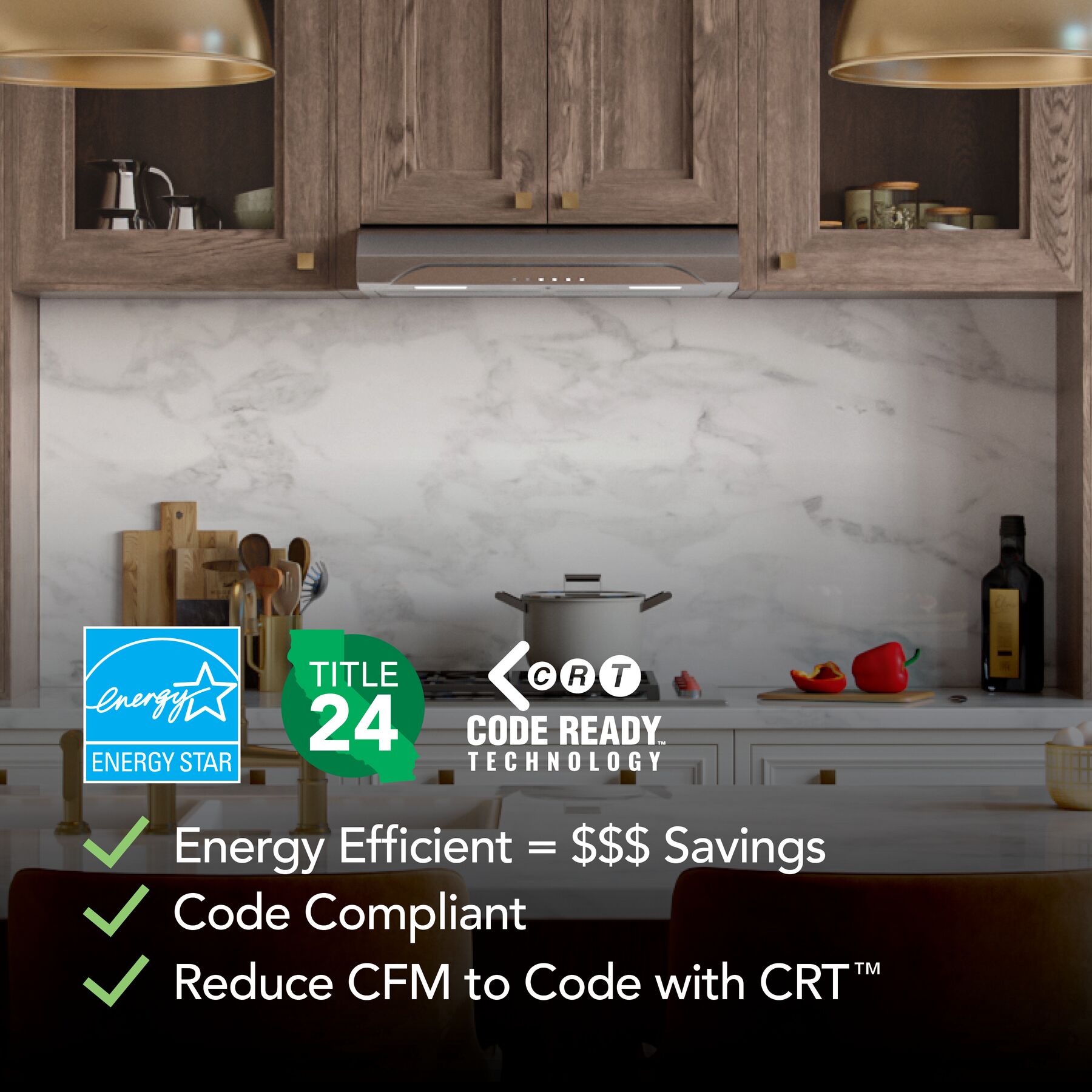 Alta 30Inch 640 MAX Blower CFM 0.8 Sones Range Hood view 6