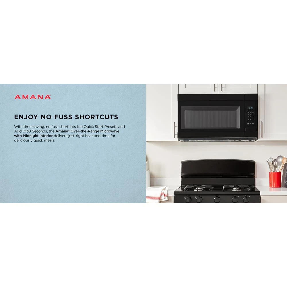 1.7 Cu. Ft. Over-the-Range Microwave with Quick Start Presets AMMS2230TB
