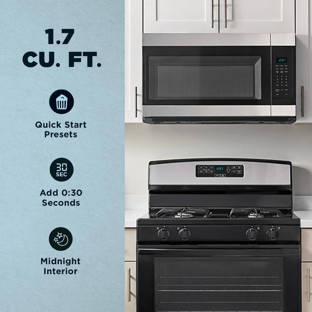 1.7 Cu. Ft. Over-the-Range Microwave with Quick Start Presets AMMS2230TS