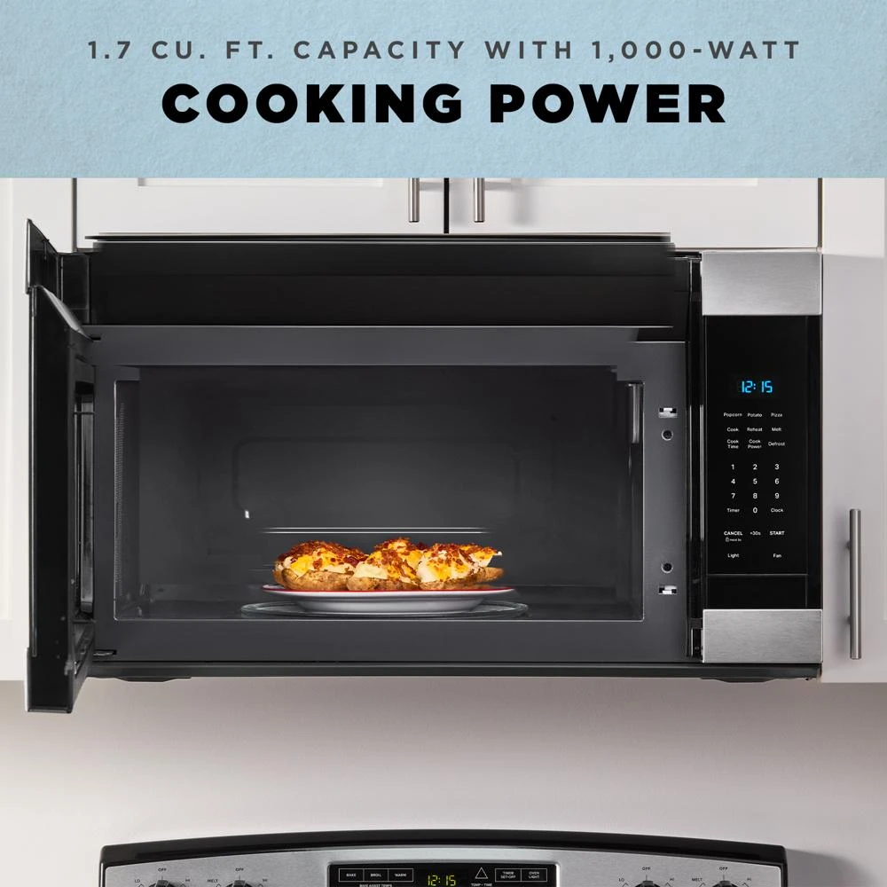 1.7 Cu. Ft. Over-the-Range Microwave with Quick Start Presets AMMS2230TS