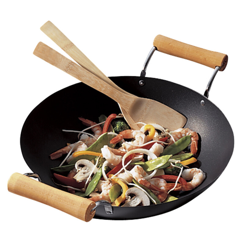 Flat Bottom Wok AO142