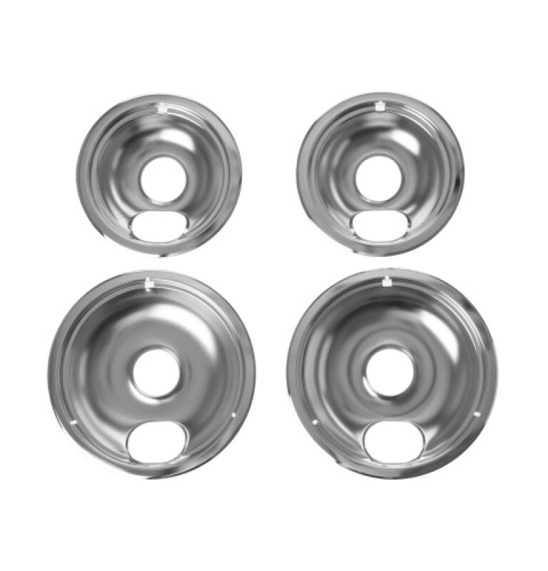 Non-ge Chrome Electric Range Drip Bowls - 4 Pack AO68CC