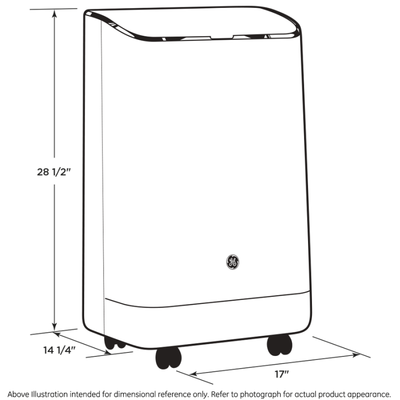 Portable Air Conditioner with Dehumidifier for Medium Rooms up to 450 sq. ft., 12,000 BTU (8,200 BTU SACC) APCA12YZMW