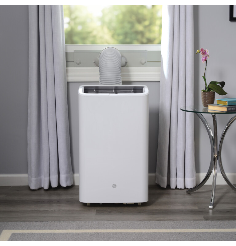 8,500 BTU Portable Air Conditioner with Dehumifier and Remote, White APCD08JASW
