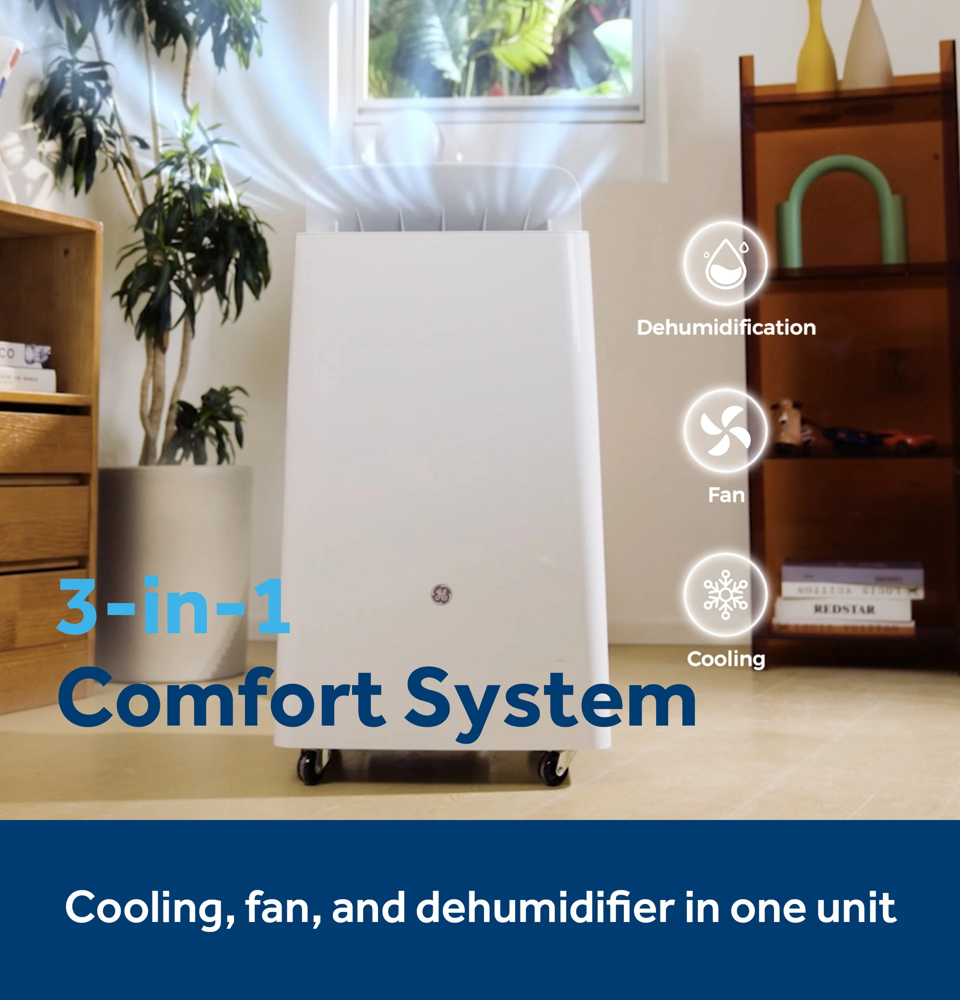 GE® 8,000 BTU DOE SACC Portable Air Conditioner for Medium Rooms up to 350 sq. ft. view 14