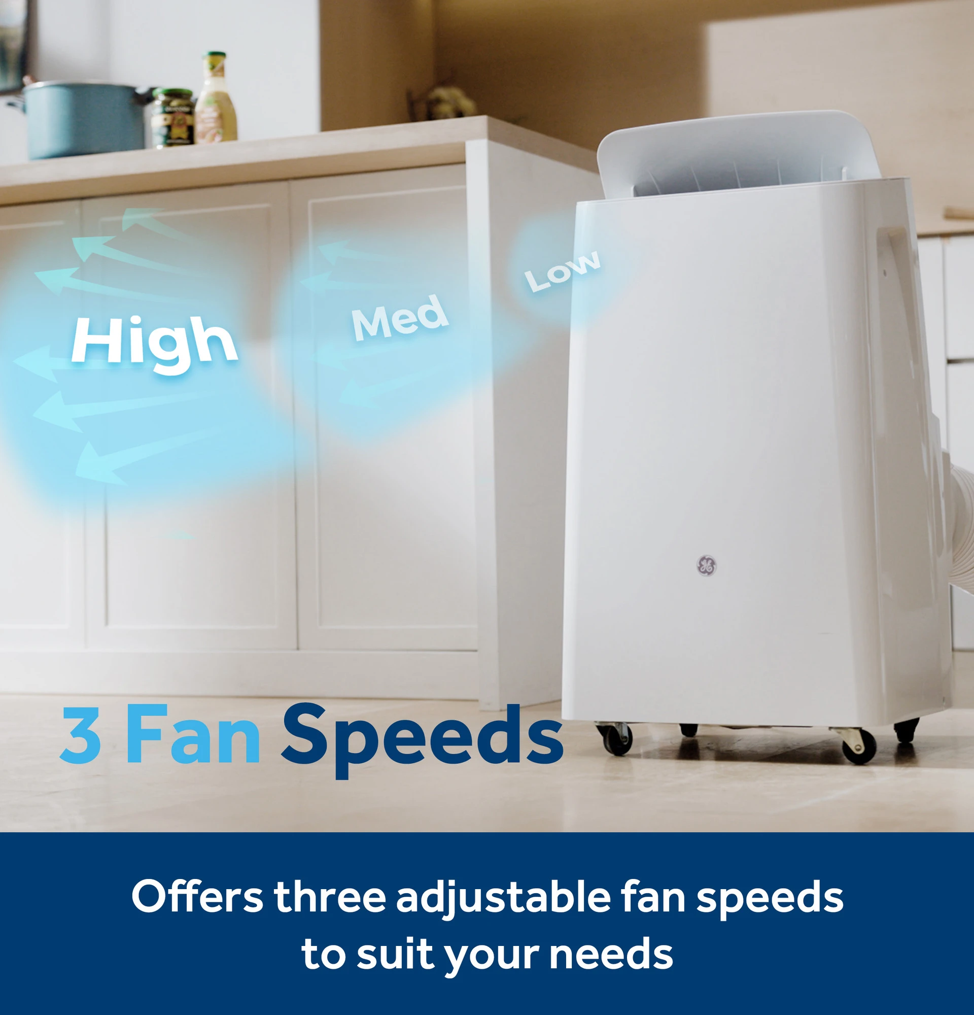 GE® 8,000 BTU DOE SACC Portable Air Conditioner for Medium Rooms up to 350 sq. ft. view 17