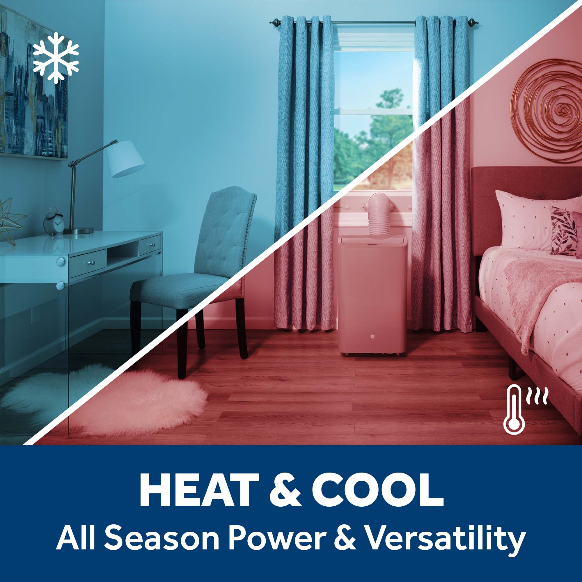 10,000 BTU Class Smart Heat/Cool Portable Air Conditioner for Medium Rooms up to 450 sq ft. (10,300 BTU DOE) APLH10WWF