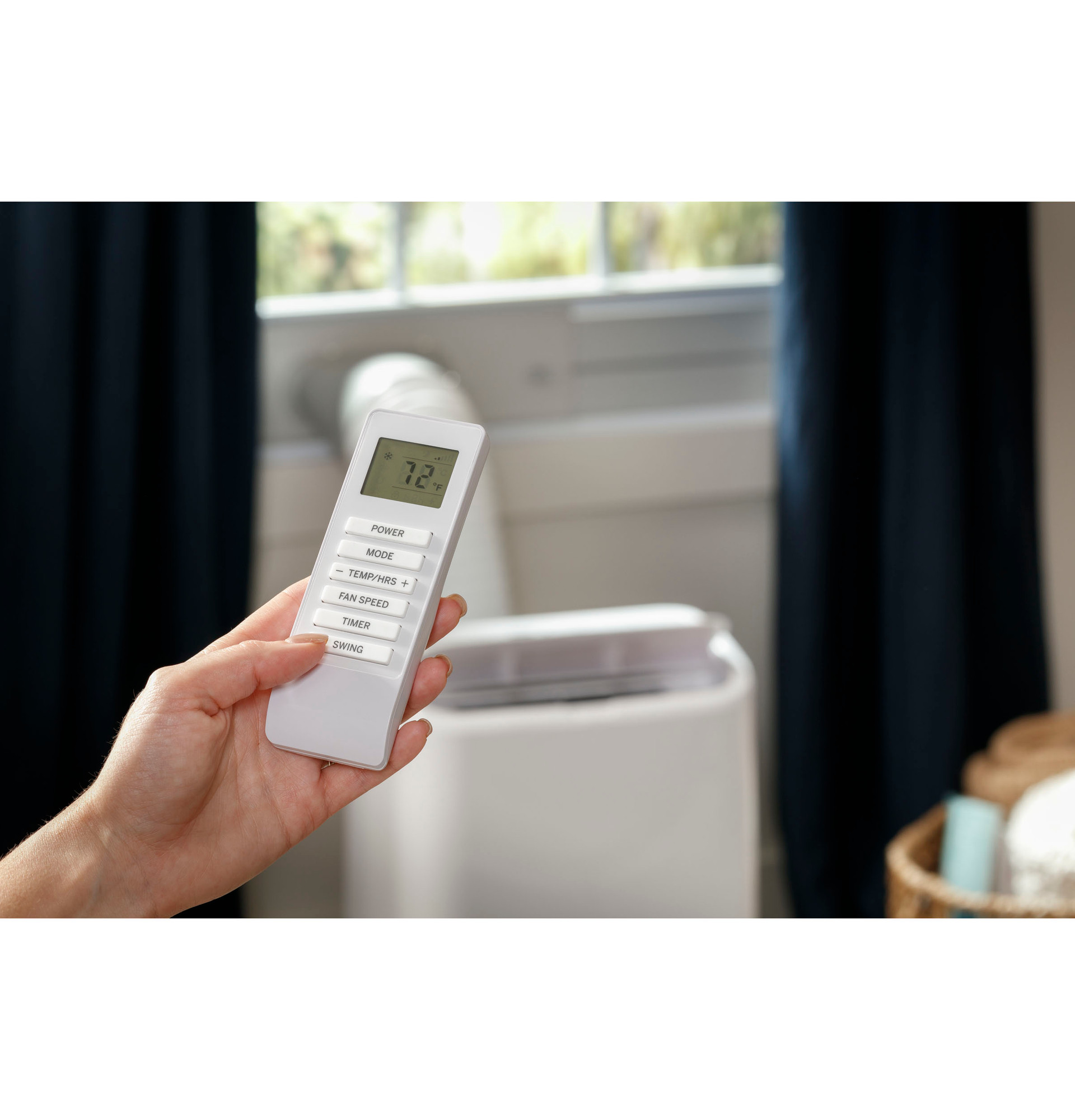 GE® 7,000 BTU Class Smart Portable Air Conditioner for Small Rooms up to 300 sq ft. (7,550 BTU DOE) APLS07WWB