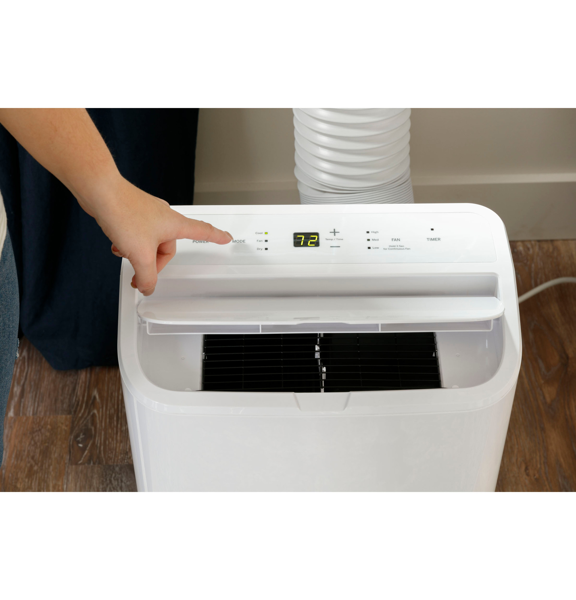 GE® 7,000 BTU Class Smart Portable Air Conditioner for Small Rooms up to 300 sq ft. (7,550 BTU DOE) APLS07WWB