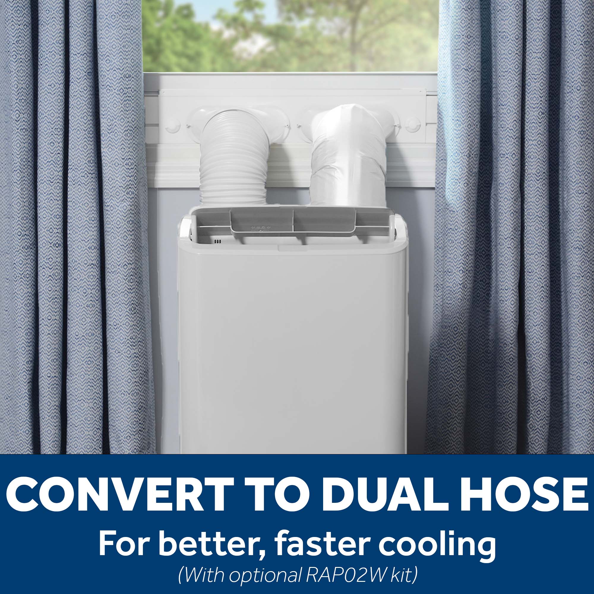8,000 BTU Class Smart Portable Air Conditioner for Medium Rooms up to 350 sq ft. (8,100 BTU DOE) APLS08WWF