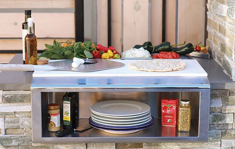 Plate &amp; Garnish Rail with Food Pans APS30P