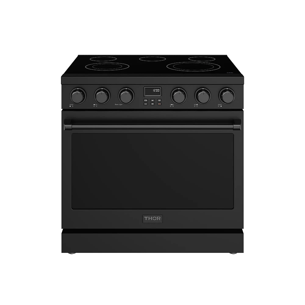 36 Inch Electric Range In Black Contemporary Professional ARE36B