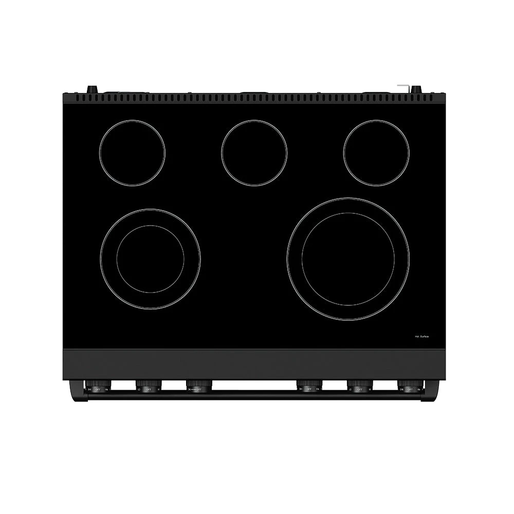 36 Inch Electric Range In Black Contemporary Professional ARE36B