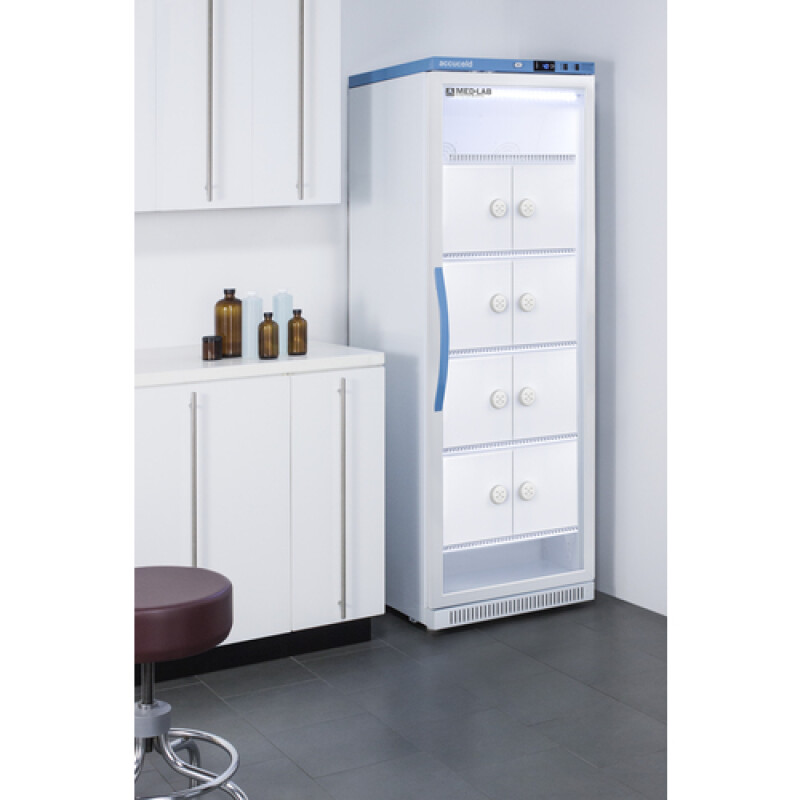 15 Cu.Ft. Upright Laboratory Refrigerator with Interior Lockers ARG15MLLOCKER