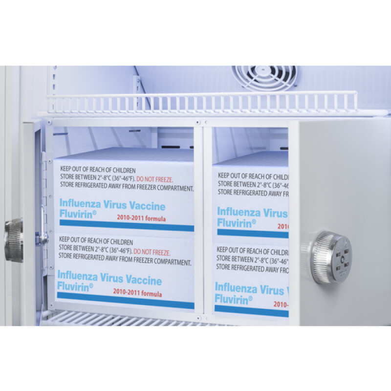 15 Cu.Ft. Upright Vaccine Refrigerator with Interior Lockers ARG15PVLOCKER