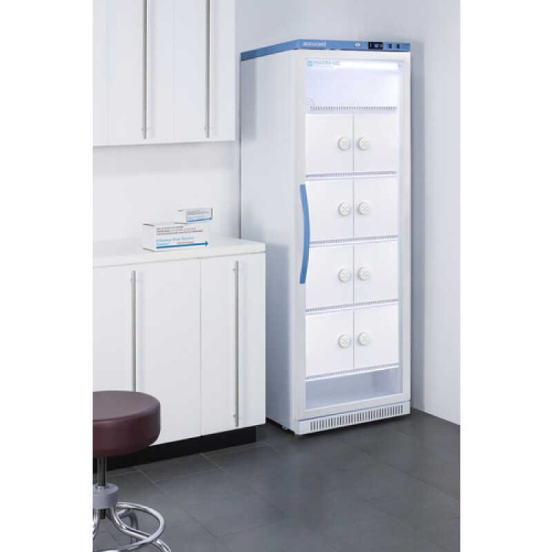 15 Cu.Ft. Upright Vaccine Refrigerator with Interior Lockers ARG15PVLOCKER
