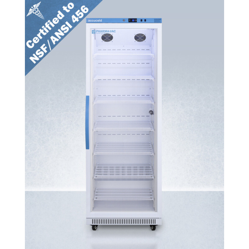 18 Cu.Ft. Upright Vaccine Refrigerator, Certified to NSF/ANSI 456 Vaccine Storage Standard ARG18PV456