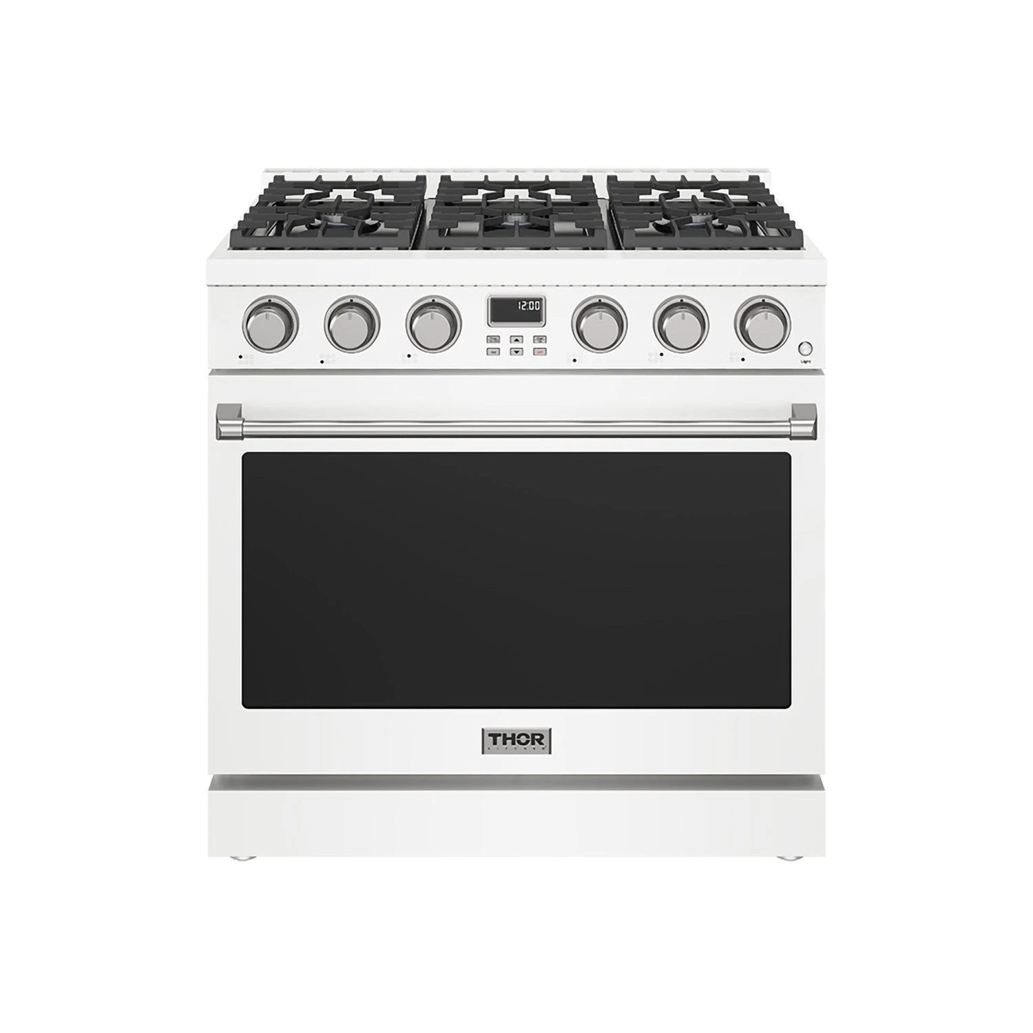 36 Inch Gas Range In White Contemporary Professional ARG36W