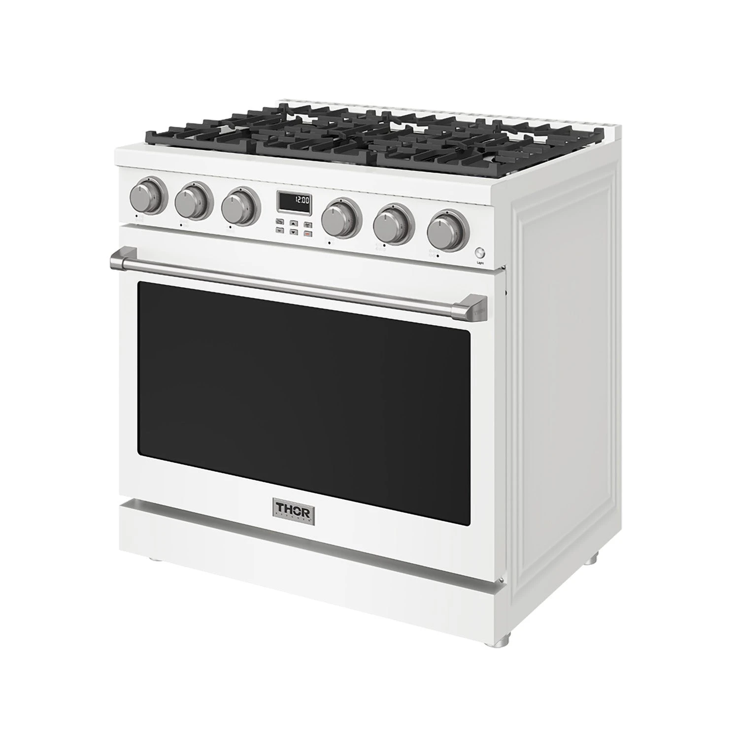 36 Inch Gas Range In White Contemporary Professional ARG36W