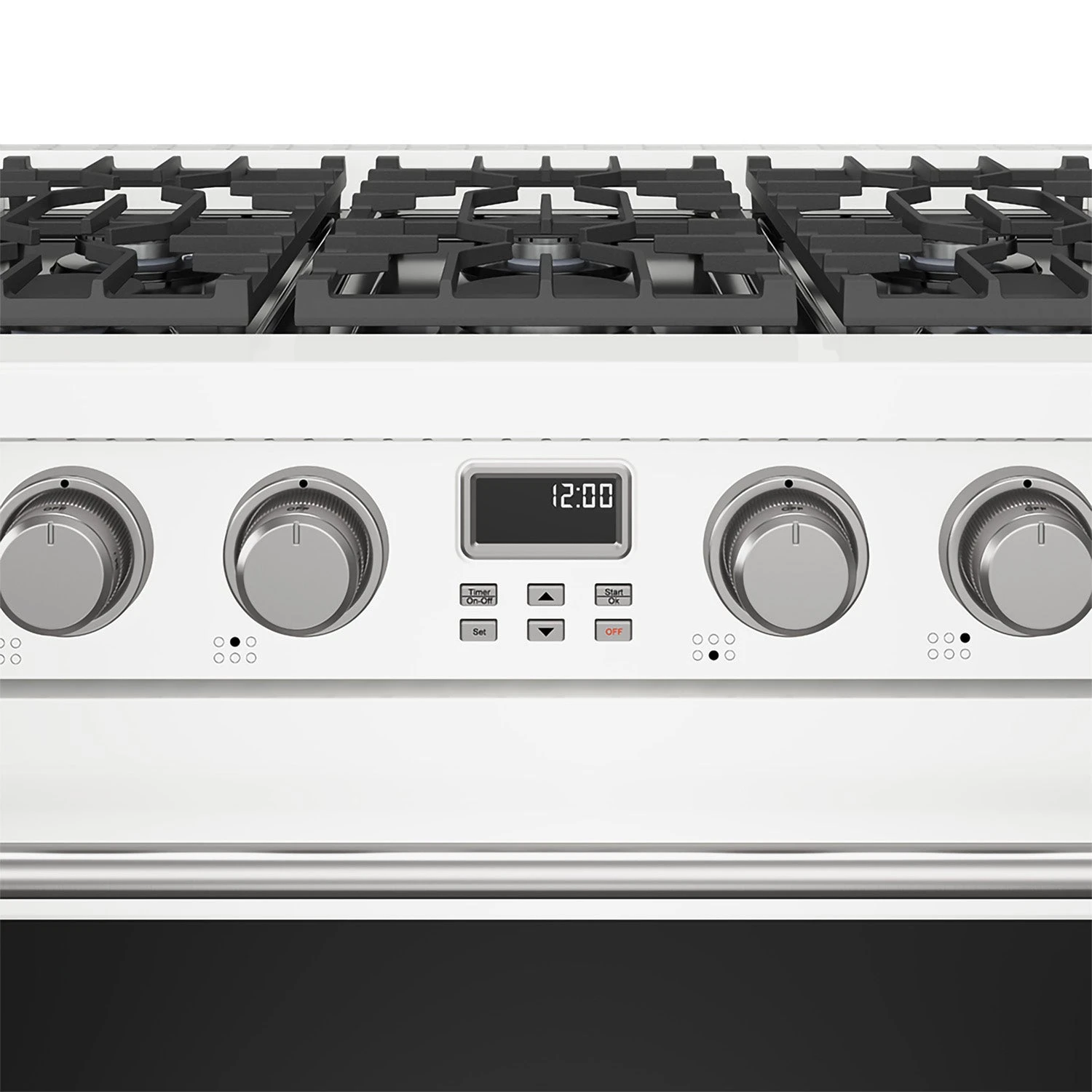 36 Inch Gas Range In White Contemporary Professional ARG36W
