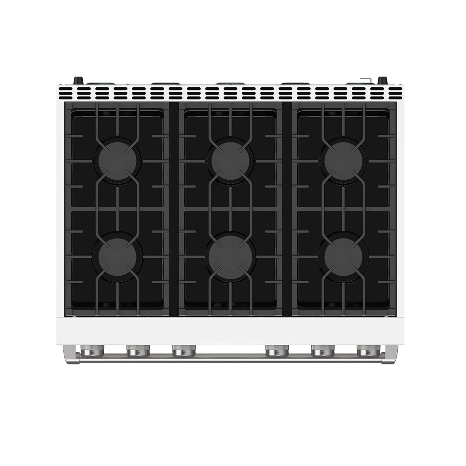 36 Inch Gas Range In White Contemporary Professional ARG36W