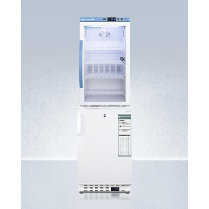 20" Wide Vaccine Refrigerator/Freezer Combination ARG3PVADA305AFSTACK