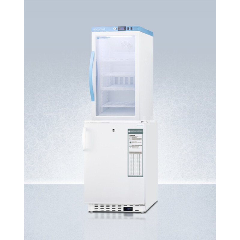 20" Wide Vaccine Refrigerator/Freezer Combination ARG3PVADA305AFSTACK