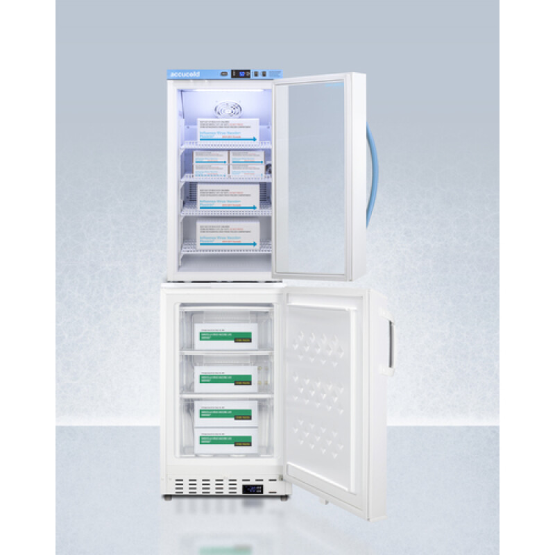 20" Wide Vaccine Refrigerator/Freezer Combination ARG3PVADA305AFSTACK
