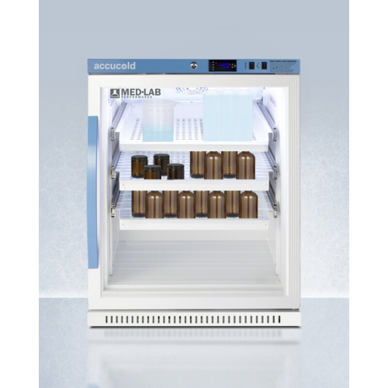 6 Cu.Ft. ADA Height Laboratory Refrigerator with Removable Drawers ARG6MLDR