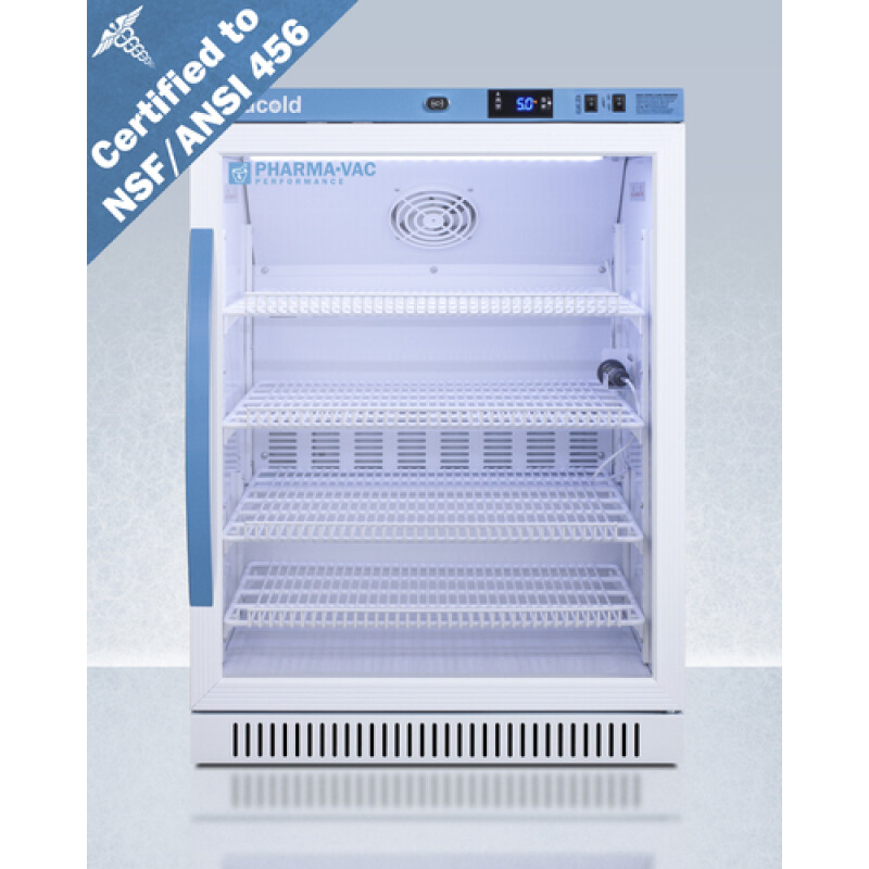 6 Cu.Ft. ADA Height Vaccine Refrigerator, Certified to NSF/ANSI 456 Vaccine Storage Standard ARG6PV456