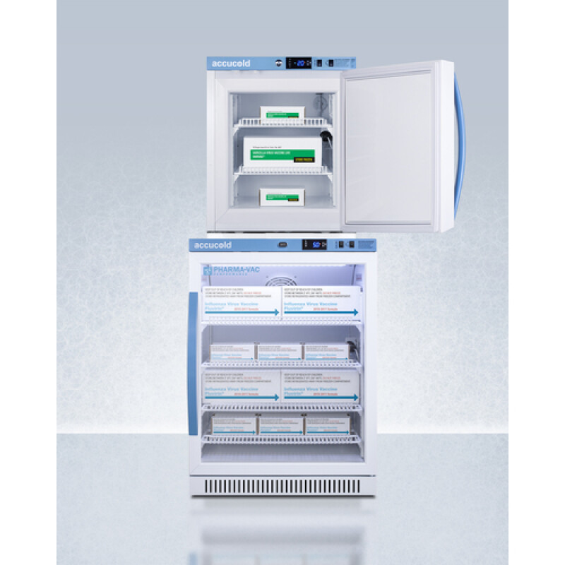 24" Wide Performance Series All-Refrigerator/All-Freezer Combination ARG6PVAFZ1PVSTACK