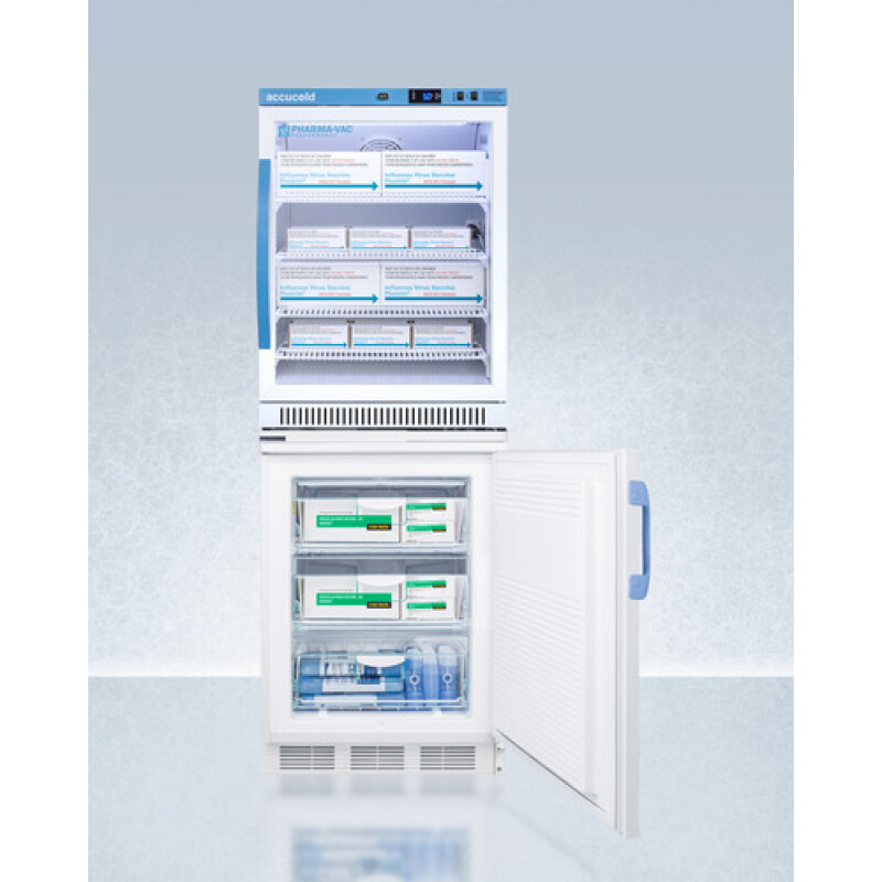 24" Wide All-Refrigerator/All-Freezer Combination ARG6PVVT65MLSTACKMED2