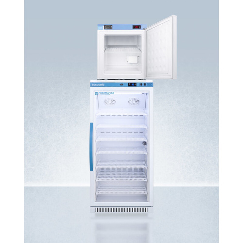 24" Wide All-Refrigerator/All-Freezer Combination ARG8PVFS24LSTACKMED2