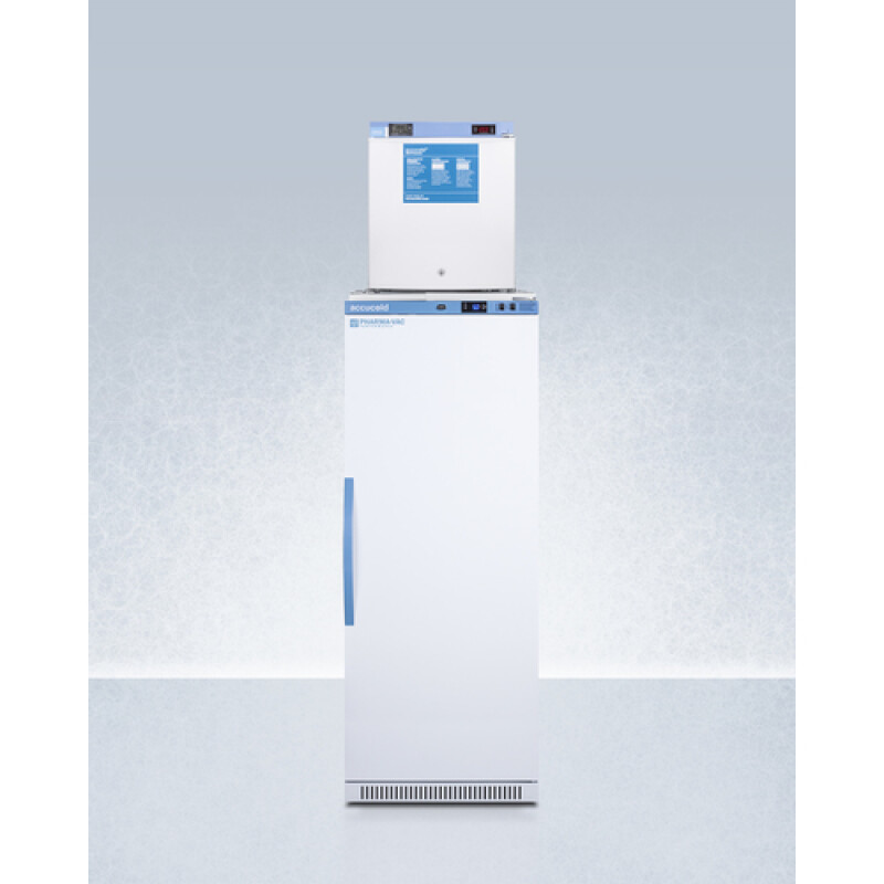 24" Wide All-Refrigerator/All-Freezer Combination ARS12PVFS24LSTACKMED2