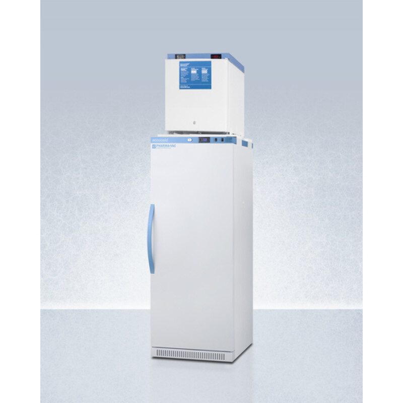 24" Wide All-Refrigerator/All-Freezer Combination ARS12PVFS24LSTACKMED2