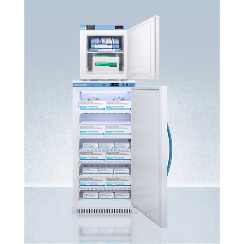 24" Wide All-Refrigerator/All-Freezer Combination ARS8PVFS24LSTACKMED2