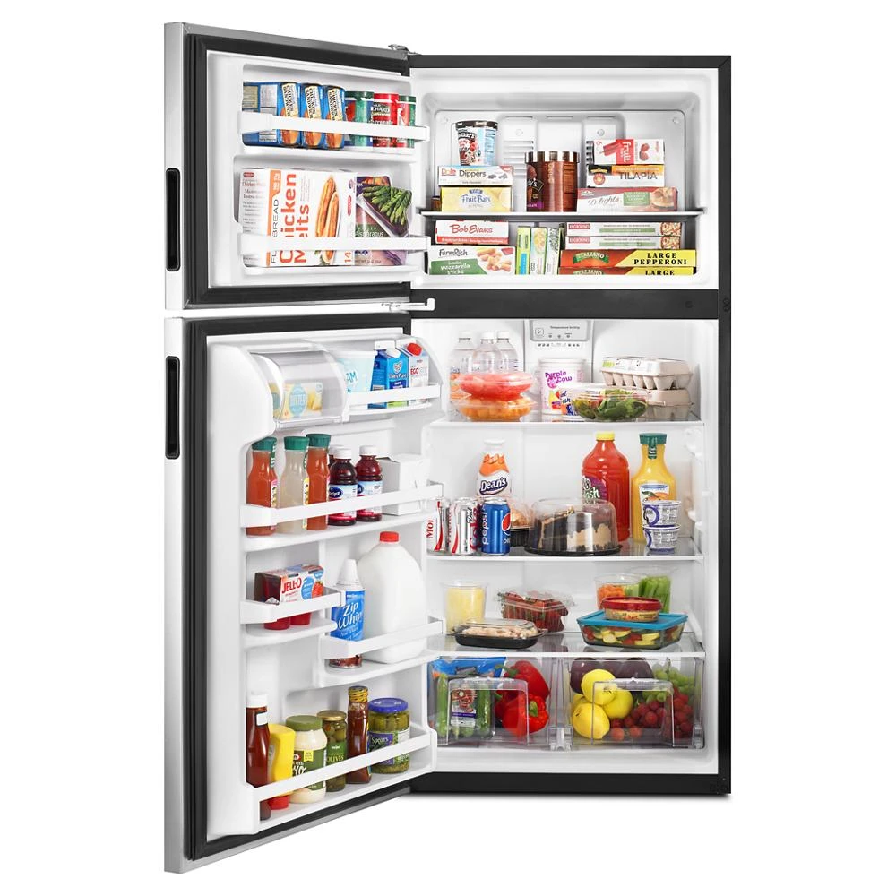 Amana® Top-Freezer Refrigerator with Glass Shelves view 5