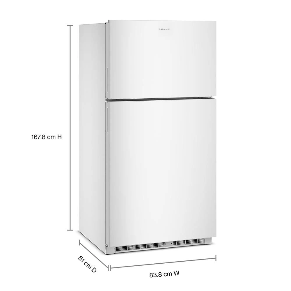 33-Inch Wide Top-Freezer Refrigerator With Dual Crisper Drawers—21 Cu. Ft. view 4
