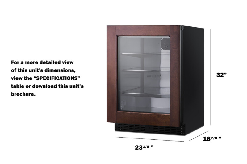 24" Wide Built-In Beverage Center, ADA Compliant (Panel Not Included) view 13