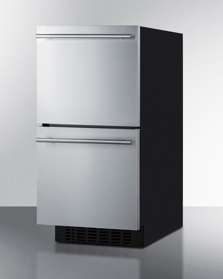 15" Wide 2-Drawer All-Refrigerator, ADA Compliant (Panels Not Included) view 3