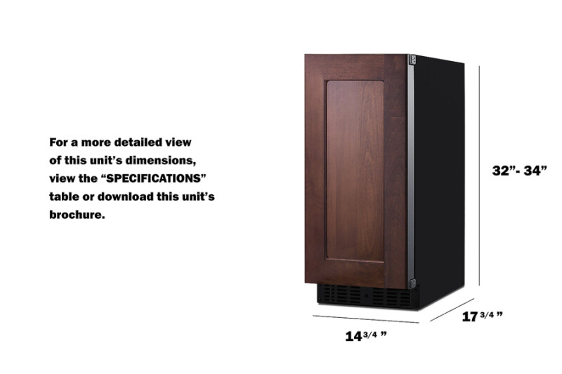 15" Wide Built-In All-Refrigerator, ADA Compliant ASDS1523IF