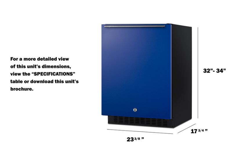 24" Wide Built-In All-Refrigerator, ADA Compliant ASDS2413B