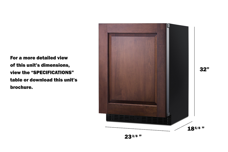 24" Wide Built-In All-Refrigerator, ADA Compliant (Panel Not Included) view 19