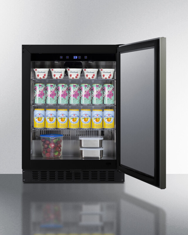 24" Wide Built-In All-Refrigerator, ADA Compliant ASDS2413KSHH