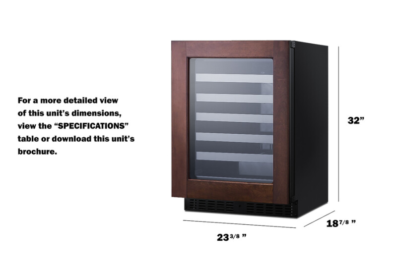 24" Wide Built-In Wine Cellar, ADA Compliant (Panel Not Included) view 11