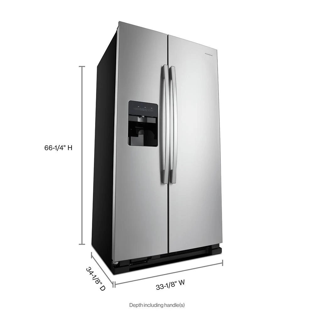 33-inch Side-by-Side Refrigerator with Dual Pad External Ice and Water Dispenser view 27