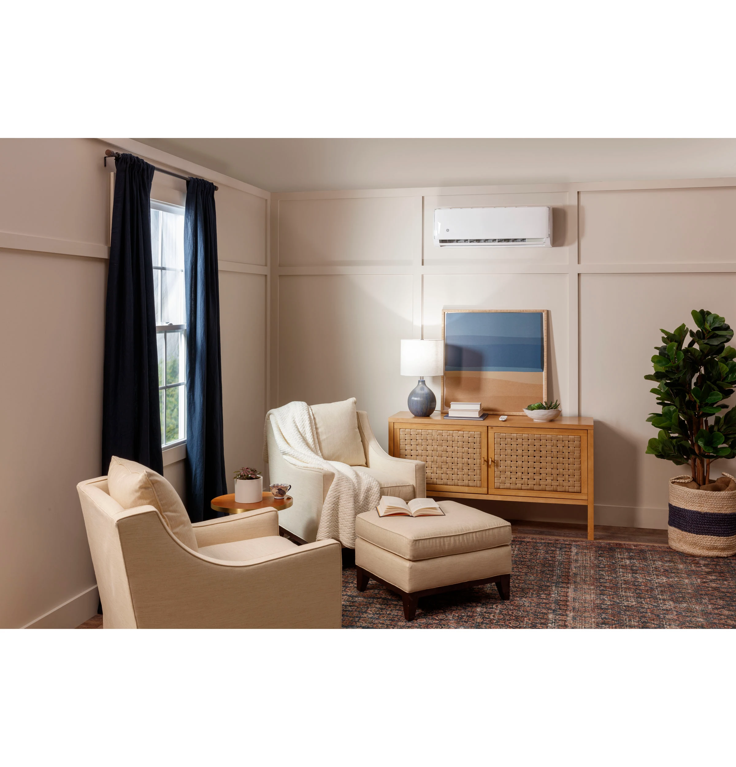 Caliber Series 208-230V 9,000 BTU Single-Zone Ductless Highwall Indoor Unit ASYW09CRDWA, product image 2 of 6