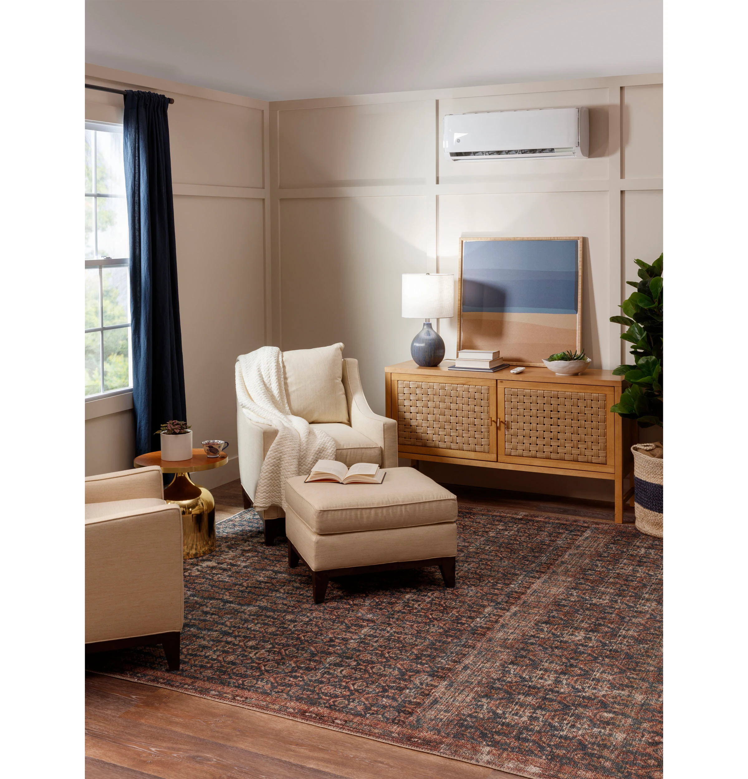 Caliber Series 208-230V 9,000 BTU Single-Zone Ductless Highwall Indoor Unit ASYW09CRDWA, product image 3 of 6